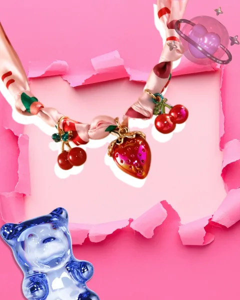 Collar Strawberry Picnic