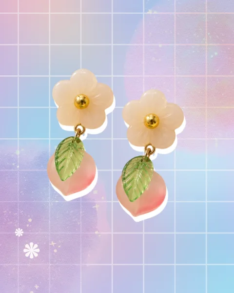 Aretes Blossoming peach