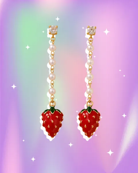 Aretes sweet strawberry